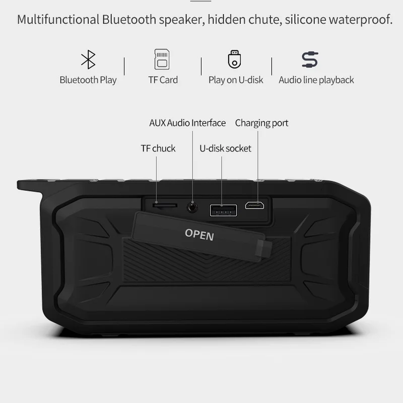Водонепроницаемая беспроводная Bluetooth-Колонка Ipx7, креативный подарок, портативная аудиоколонка сабвуфера частной модели
Водонепроницаемая беспроводная Bluetooth-Колонка Ipx7, креативный подарок, портативная аудиоколонка сабвуфера частной модели