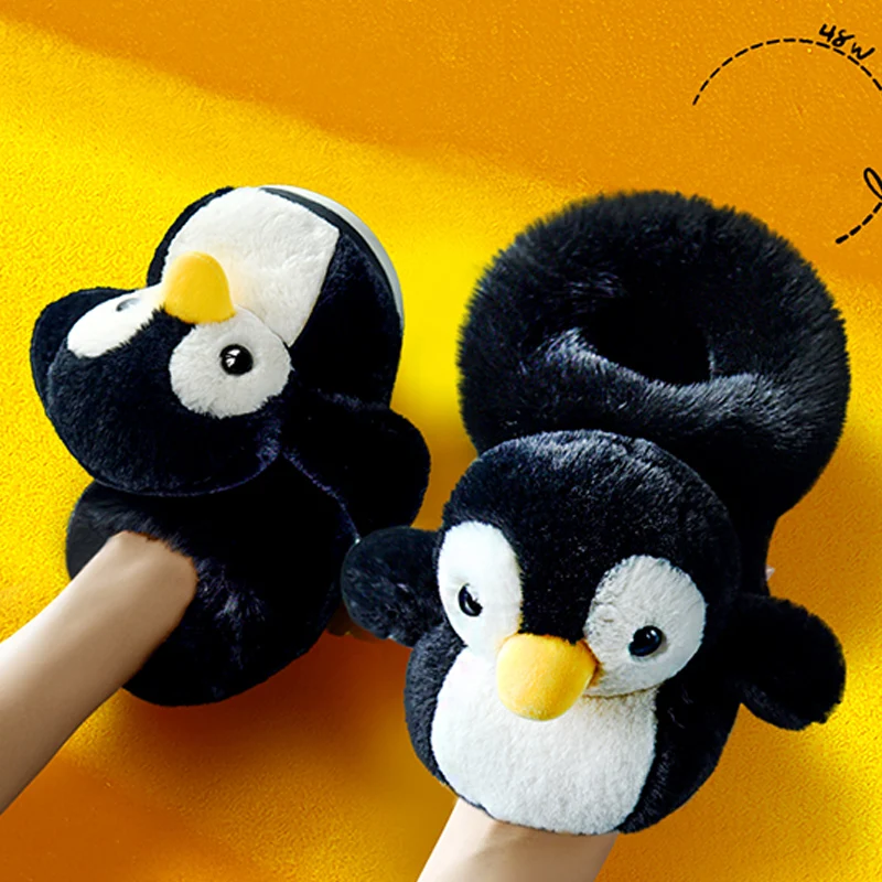 BEVERGREEN Cute Penguin All Inclusive Design Women Home Fur Slippers Plush Warm Boots Couples Shoes Indoor Fluffy Slides Woman
BEVERGREEN Cute Penguin All Inclusive Design Women Home Fur Slippers Plush Warm Boots Couples Shoes Indoor Fluffy Slides Woman