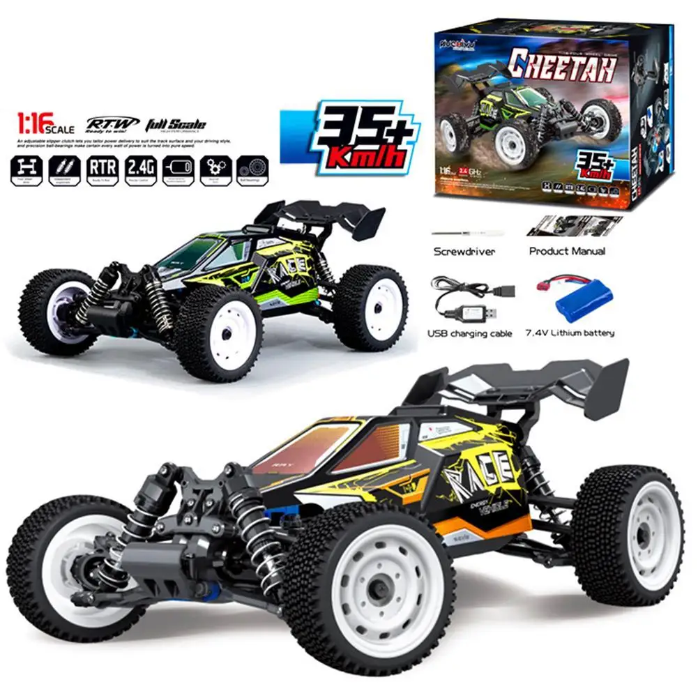 Remote Control Four-wheel Drive High-speed Drift Racing Car 1:16 Electric Remote Control Car Variable Speed Racing Car Model
Remote Control Four-wheel Drive High-speed Drift Racing Car 1:16 Electric Remote Control Car Variable Speed Racing Car Model