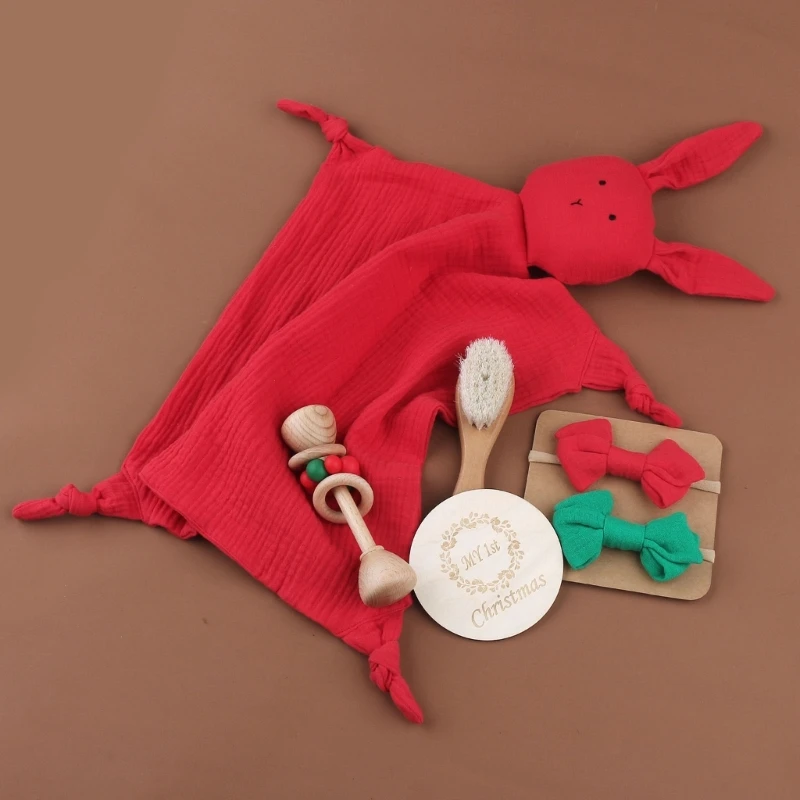 Cute Nursing Towel Hair Bands Hairbrush Rattle Toy Christmas Baby Shower Gift Bunny Shape Saliva Wipes Set for Newborn
Cute Nursing Towel Hair Bands Hairbrush Rattle Toy Christmas Baby Shower Gift Bunny Shape Saliva Wipes Set for Newborn
