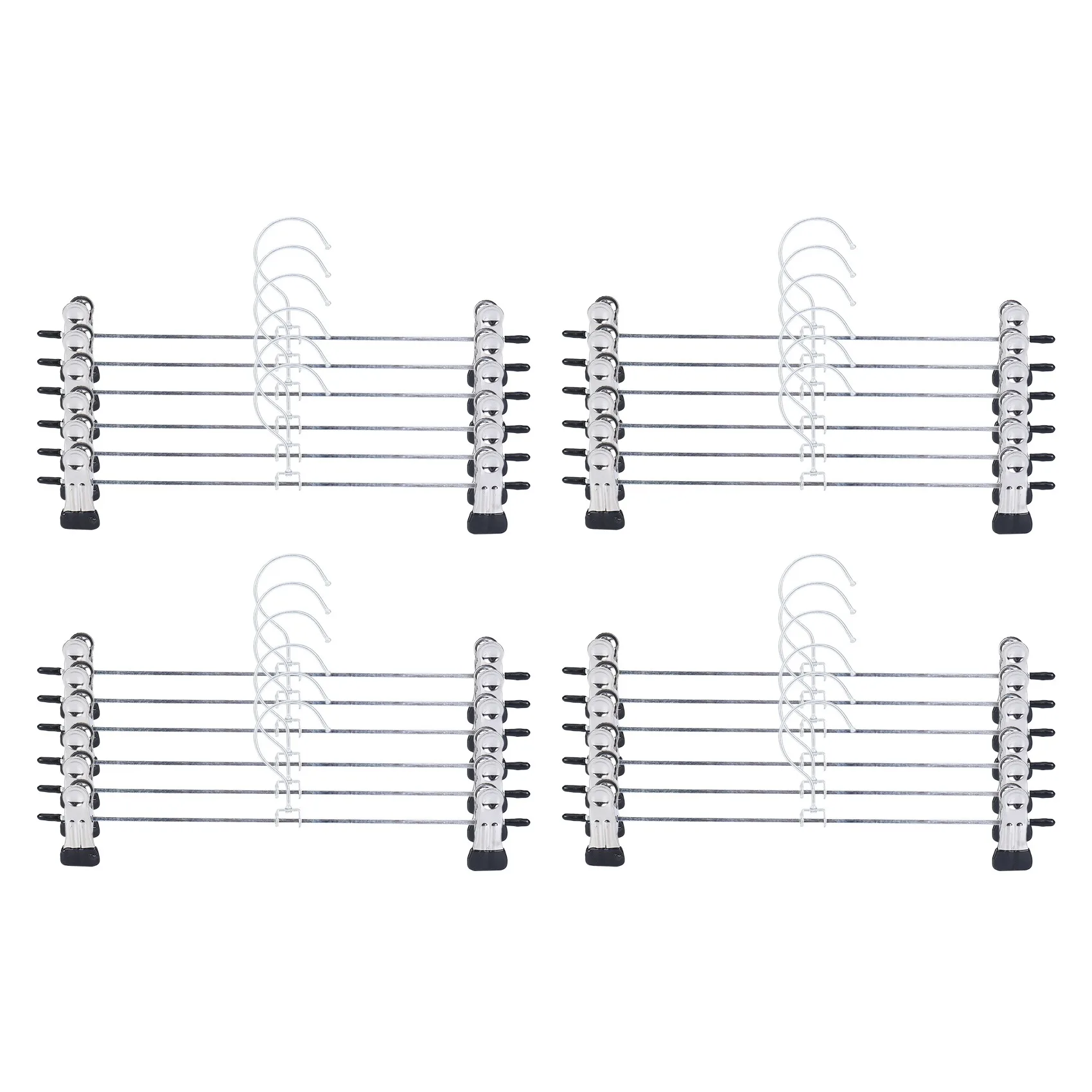 24 PCS Skirt Hangers with Clips Pants Hanger Metal Pant Hangers Space Saving for Pants Skirts Clothes
24 PCS Skirt Hangers with Clips Pants Hanger Metal Pant Hangers Space Saving for Pants Skirts Clothes