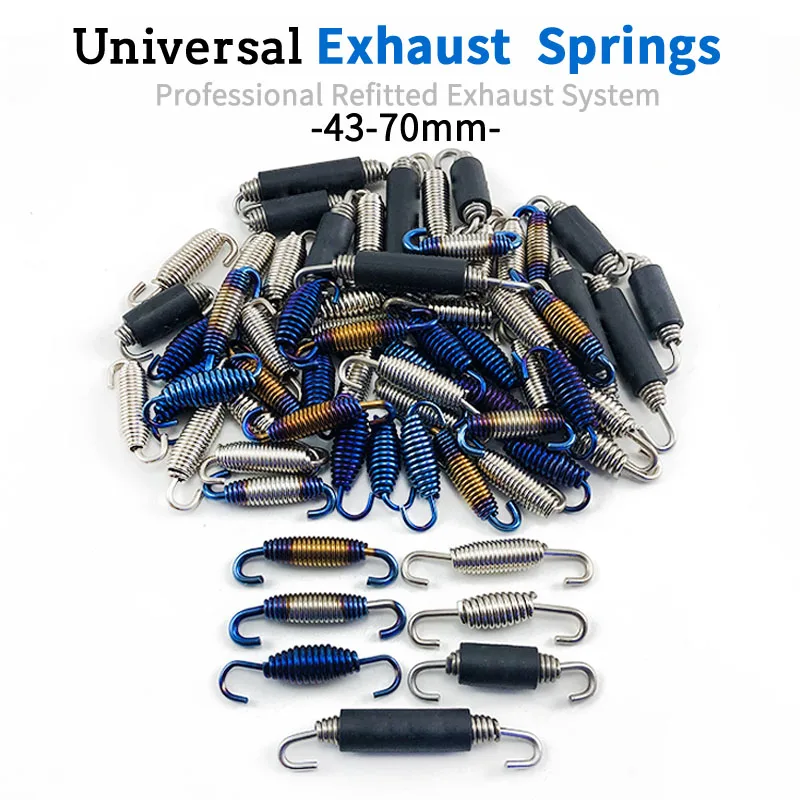 2Pcs Universal Motorcycle Exhaust System Fully Rotatable Stainless Steel Springs Hooks 40MM 50MM 60MM 70MM 80MM
2Pcs Universal Motorcycle Exhaust System Fully Rotatable Stainless Steel Springs Hooks 40MM 50MM 60MM 70MM 80MM