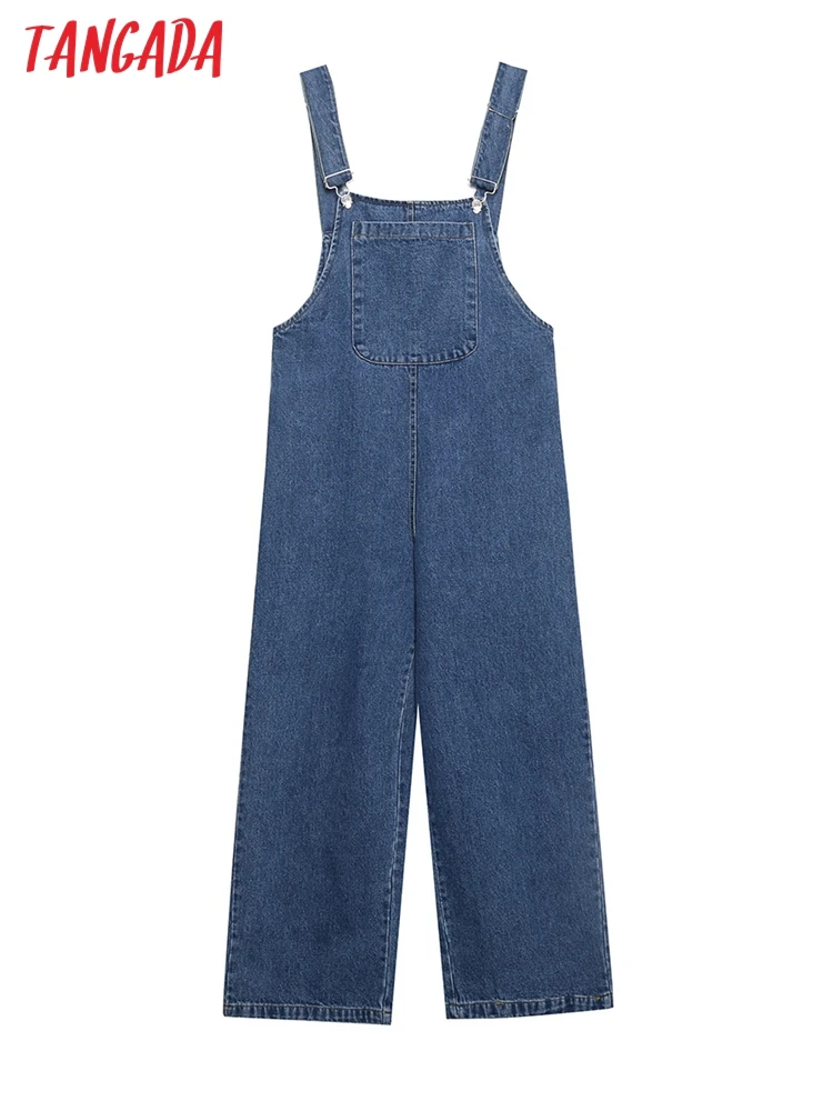 Tangada Women Blue Denim Jumpsuits Playsuits Adjustable Spaghetti Strap Sleeveless Ladies Casual Chic Rompers 4H22
Tangada Women Blue Denim Jumpsuits Playsuits Adjustable Spaghetti Strap Sleeveless Ladies Casual Chic Rompers 4H22