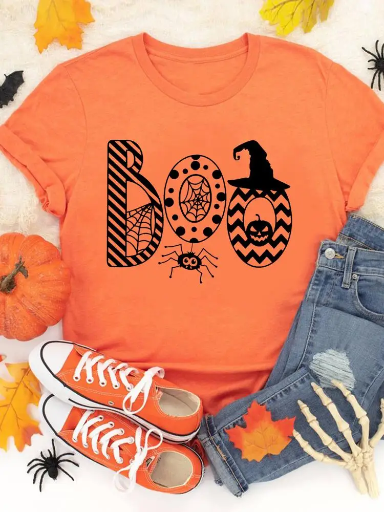 Fashion Fall Halloween Autumn Casual T-shirts Clothes Women Letter Lovely Pumpkin Female T Clothing Ladies Print Graphic Tee
Fashion Fall Halloween Autumn Casual T-shirts Clothes Women Letter Lovely Pumpkin Female T Clothing Ladies Print Graphic Tee
