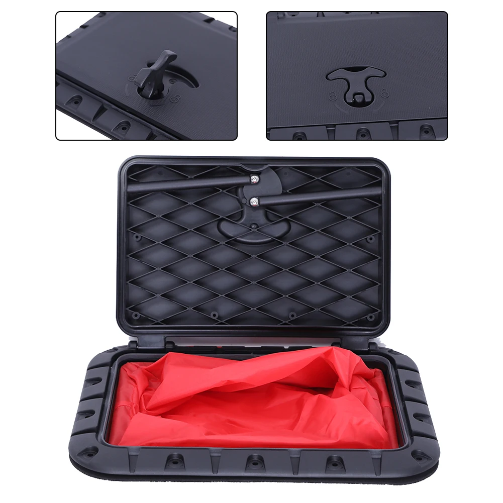 Marine Deck Plate Square Hatch Pull Out Handle Hatch With Red Waterproof Bag For Boat Kayak Canoe Drifting Water Sports Part
Marine Deck Plate Square Hatch Pull Out Handle Hatch With Red Waterproof Bag For Boat Kayak Canoe Drifting Water Sports Part