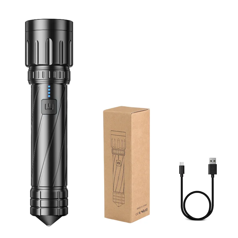 LED Strong Light Flashlight Type-c Rechargeable P70 Zoom Emergency Multifunctional Outdoor Flashlight 2022 New
LED Strong Light Flashlight Type-c Rechargeable P70 Zoom Emergency Multifunctional Outdoor Flashlight 2022 New