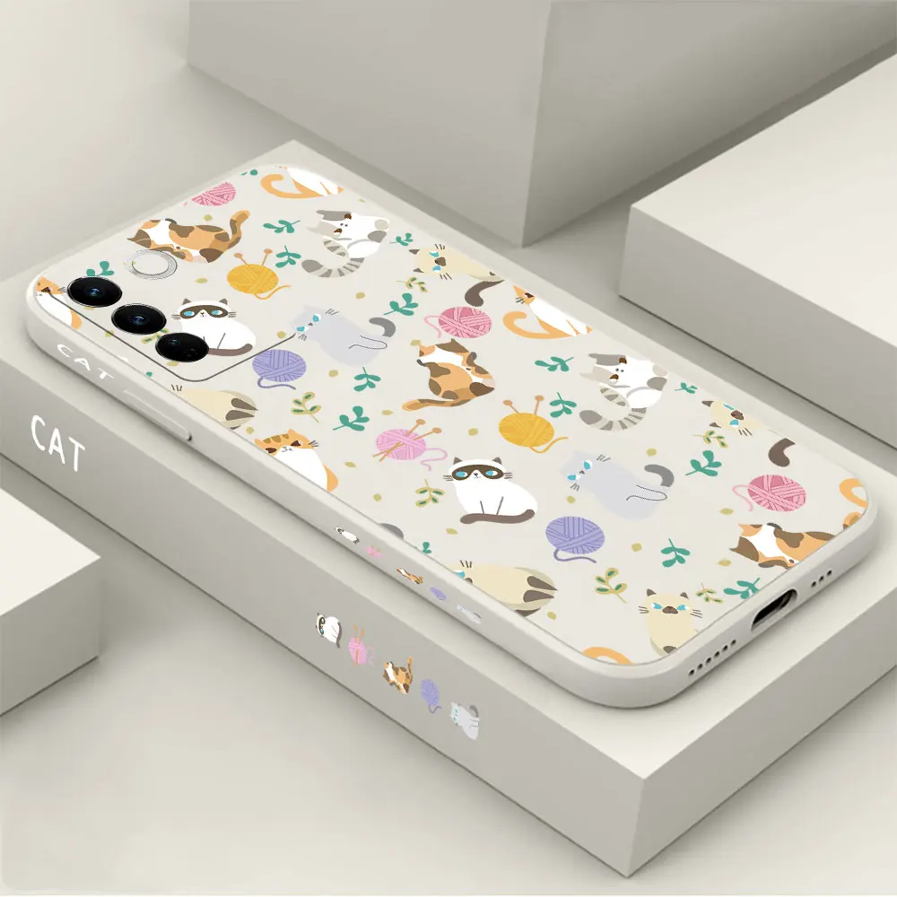 Simple Cat Pattern Phone Case For VIVO S16 S16E S15 S15E S12 S10 S10E S9 S9E S7 S6 S5 S1 S7T V23 V21 V20 V15 T2X T1 PRO 5G Cover
Simple Cat Pattern Phone Case For VIVO S16 S16E S15 S15E S12 S10 S10E S9 S9E S7 S6 S5 S1 S7T V23 V21 V20 V15 T2X T1 PRO 5G Cover