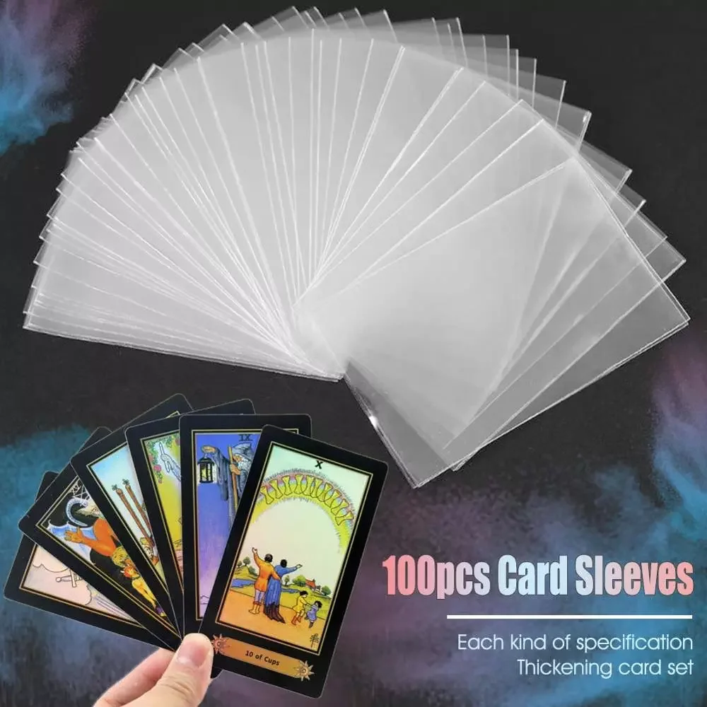 Transparent Card Sleeves Magic Board Game Tarot Poker Cards Protector Bag 65*90mm 60*9mm 45*70mm 69x120mm 
Transparent Card Sleeves Magic Board Game Tarot Poker Cards Protector Bag 65*90mm 60*9mm 45*70mm 69x120mm