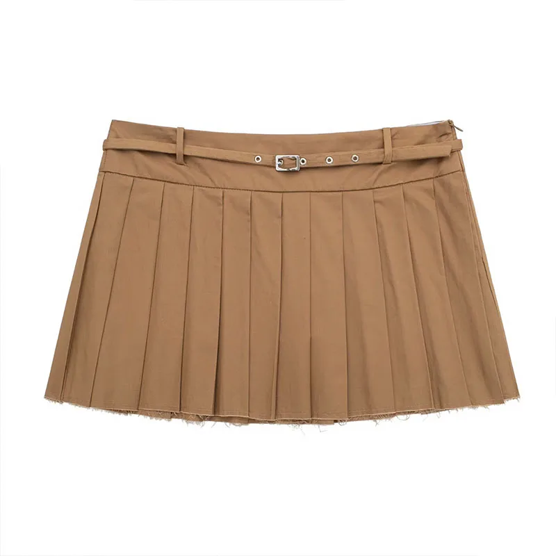 Autumn And Winter New 2022 Fashion Women's Casual Lean Belt Zipper Pleated Mini B Half-Body Skirt 7445
Autumn And Winter New 2022 Fashion Women's Casual Lean Belt Zipper Pleated Mini B Half-Body Skirt 7445
