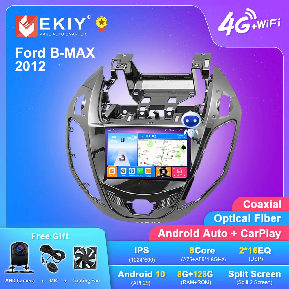 EKIY T7 7-дюймовый для Ford B-MAX 2012 автомобильное радио, мультимедийный видеоплеер, навигатор GPS, Android 10, 2din, магнитофон для Carplay
EKIY T7 7-дюймовый для Ford B-MAX 2012 автомобильное радио, мультимедийный видеоплеер, навигатор GPS, Android 10, 2din, магнитофон для Carplay