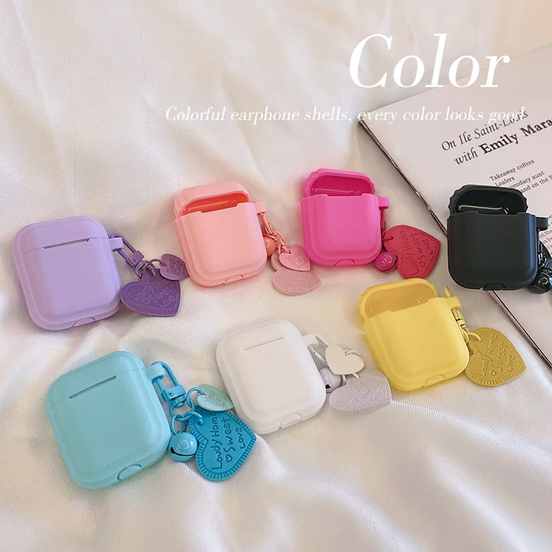 Solid color with pendant For Apple AirPods 1 2 pro Bluetooth Headphone Cover 3rd Generation Silicone Soft Cover Protective Case
Solid color with pendant For Apple AirPods 1 2 pro Bluetooth Headphone Cover 3rd Generation Silicone Soft Cover Protective Case