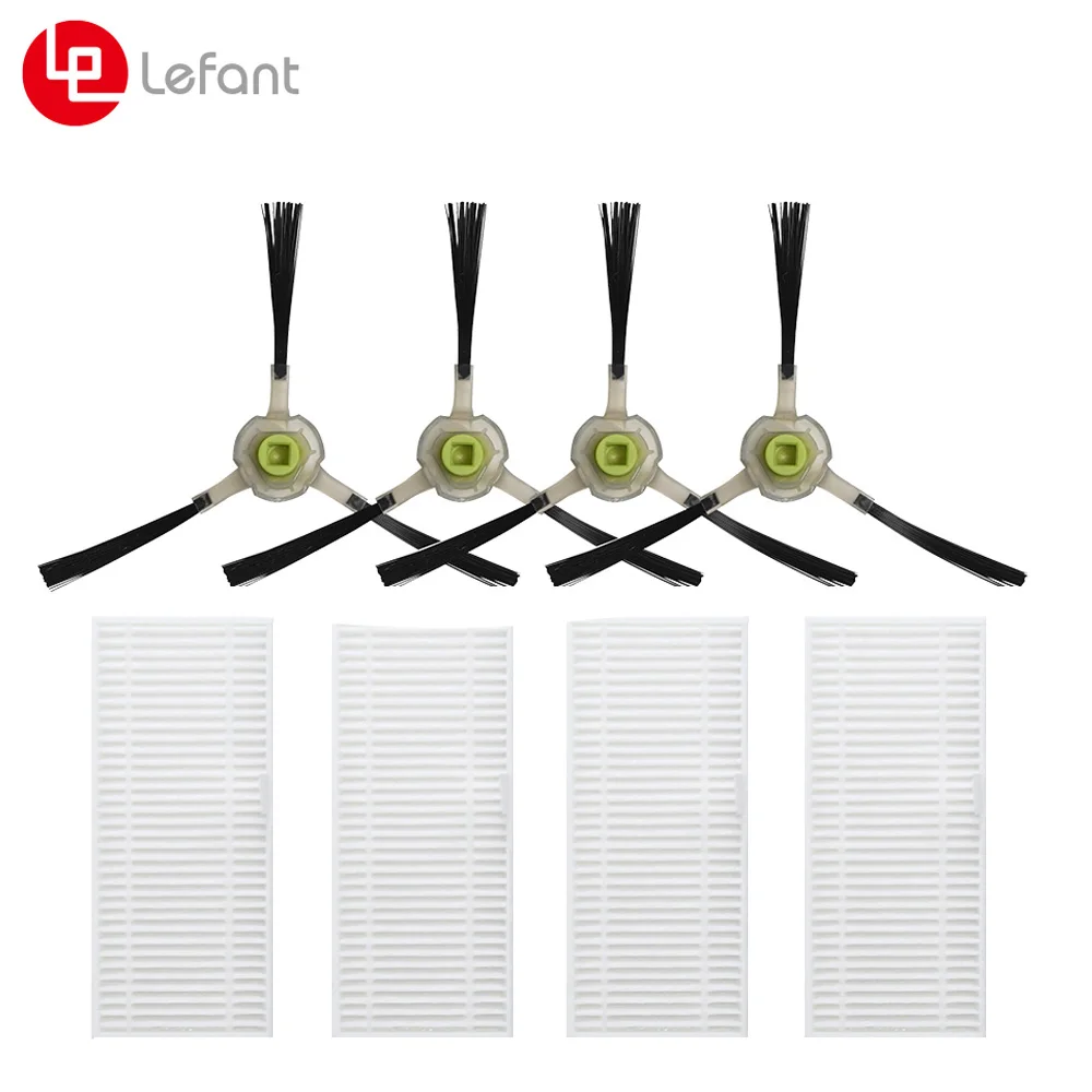 4 Side Brushes + 4 HEPA Filters for Lefant Robot Vacuum Cleaner M201/M501A/M571/T700 or M210 Series Accessories Parts
4 Side Brushes + 4 HEPA Filters for Lefant Robot Vacuum Cleaner M201/M501A/M571/T700 or M210 Series Accessories Parts