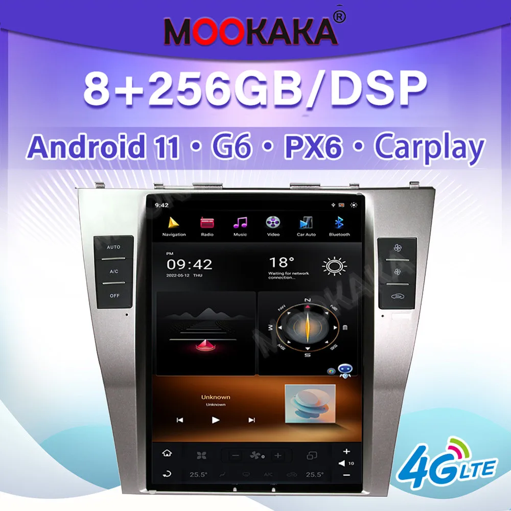 PX6 Tesla Style автомобильное радио Android 11 для Toyota Camry 2007-2011 мультимедийный плеер GPS навигация DSP автомобильное стерео головное устройство
PX6 Tesla Style автомобильное радио Android 11 для Toyota Camry 2007-2011 мультимедийный плеер GPS навигация DSP автомобильное стерео головное устройство