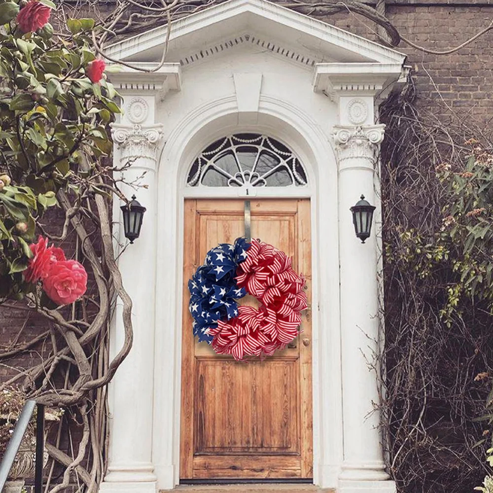 Indoors Outdoors Handcrafted Memorial Day Wreath Patriotic Wreath Cloth Americana Wreath Front Door Wall Home Decor
Indoors Outdoors Handcrafted Memorial Day Wreath Patriotic Wreath Cloth Americana Wreath Front Door Wall Home Decor