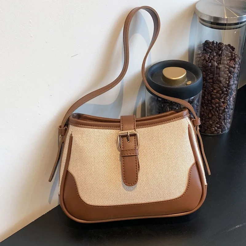Women's Bag 2022 New Fashion Casual Canvas One Shoulder Underarm Bag Autumn Versatile Crossbody Bag
Women's Bag 2022 New Fashion Casual Canvas One Shoulder Underarm Bag Autumn Versatile Crossbody Bag