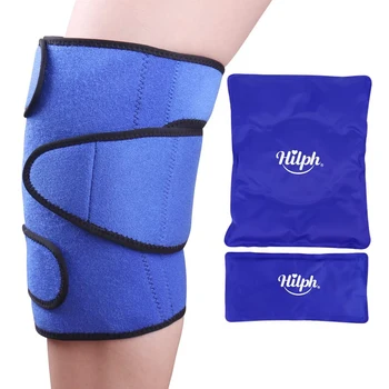 Knee Ice Pack Wrap for Knee IInjuries Pain Relief Reusable Hot Cold Compress Therapy Gel Ice Pack for Surgery Swelling ACL