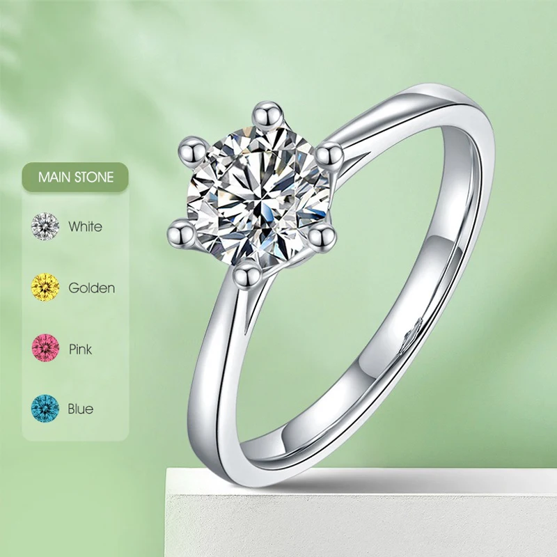 Gem's Beauty 1 карат 6,5 мм круглой огранки Синий муассанит S925 Серебряное кольцо с бриллиантами в свежем стиле Подруга Женщины Подарок на помолвку
Gem's Beauty 1 карат 6,5 мм круглой огранки Синий муассанит S925 Серебряное кольцо с бриллиантами в свежем стиле Подруга Женщины Подарок на помолвку