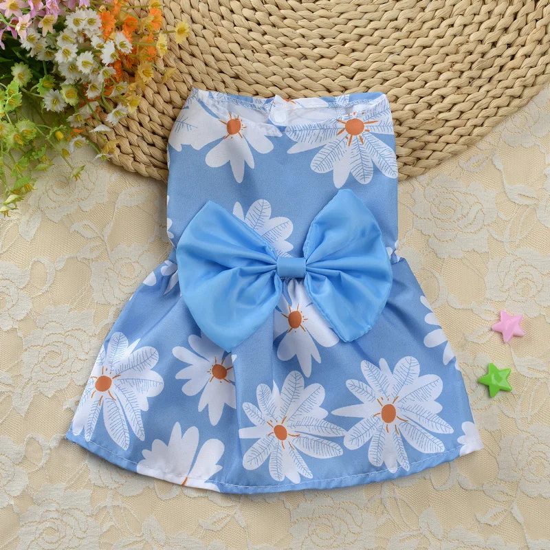 Small Fresh Floral Dog Dress Bow Princess Dress Wedding Dresses Snap Style Dog Skirt Spring Summer Section Cute Dog Skirt
Small Fresh Floral Dog Dress Bow Princess Dress Wedding Dresses Snap Style Dog Skirt Spring Summer Section Cute Dog Skirt