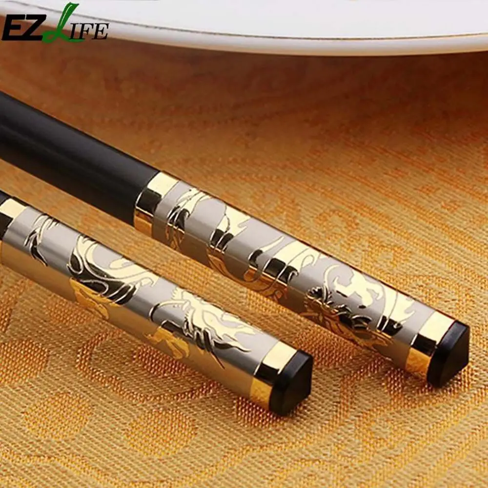 

Chinese Style Sushi Healthy Reusable Kitchen Tools Chopsticks Tableware Alloy Cute Kitchenware