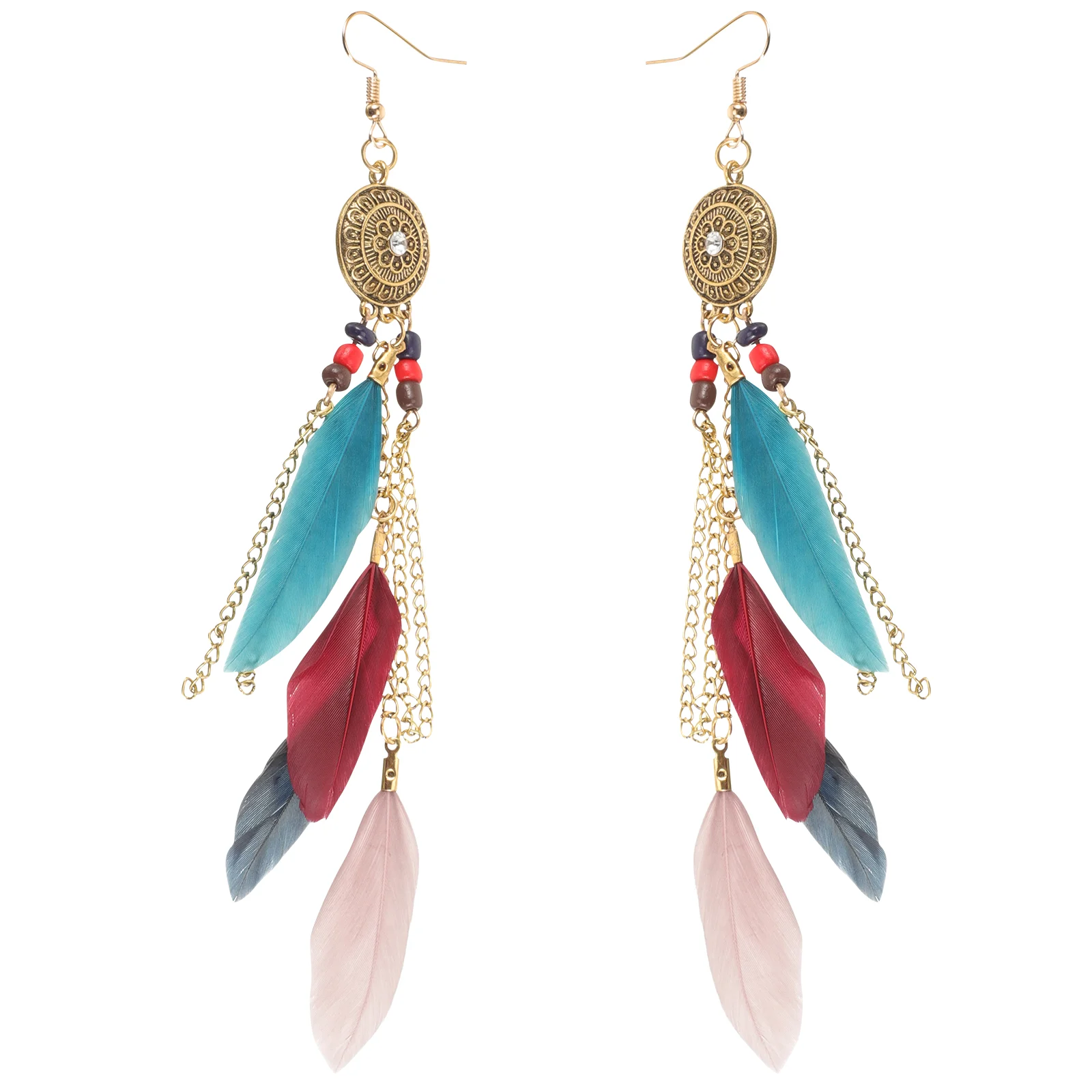 1 Pair Vintage Earrings Tassel Plume Dangle Earrings Bohemian Tassel Drop Earrings
1 Pair Vintage Earrings Tassel Plume Dangle Earrings Bohemian Tassel Drop Earrings