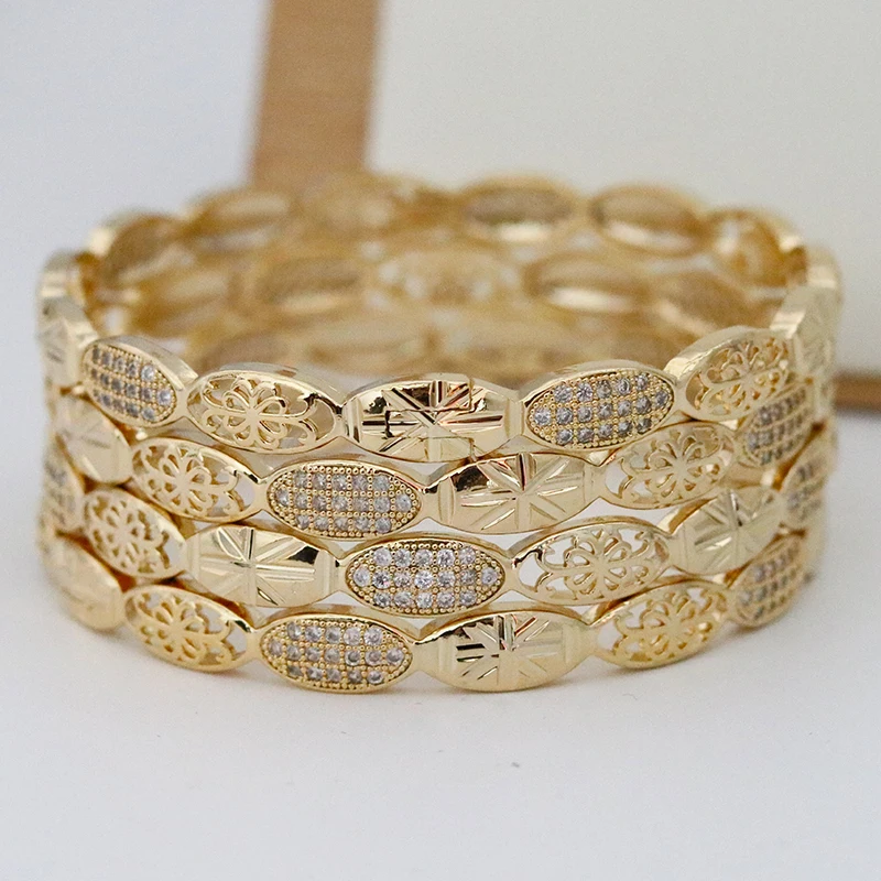 New Round Beads White Diamond Indian Zircon Gold Bracelet Gold African Bracelet Middle East Ethiopian Jewelry for Womens
New Round Beads White Diamond Indian Zircon Gold Bracelet Gold African Bracelet Middle East Ethiopian Jewelry for Womens