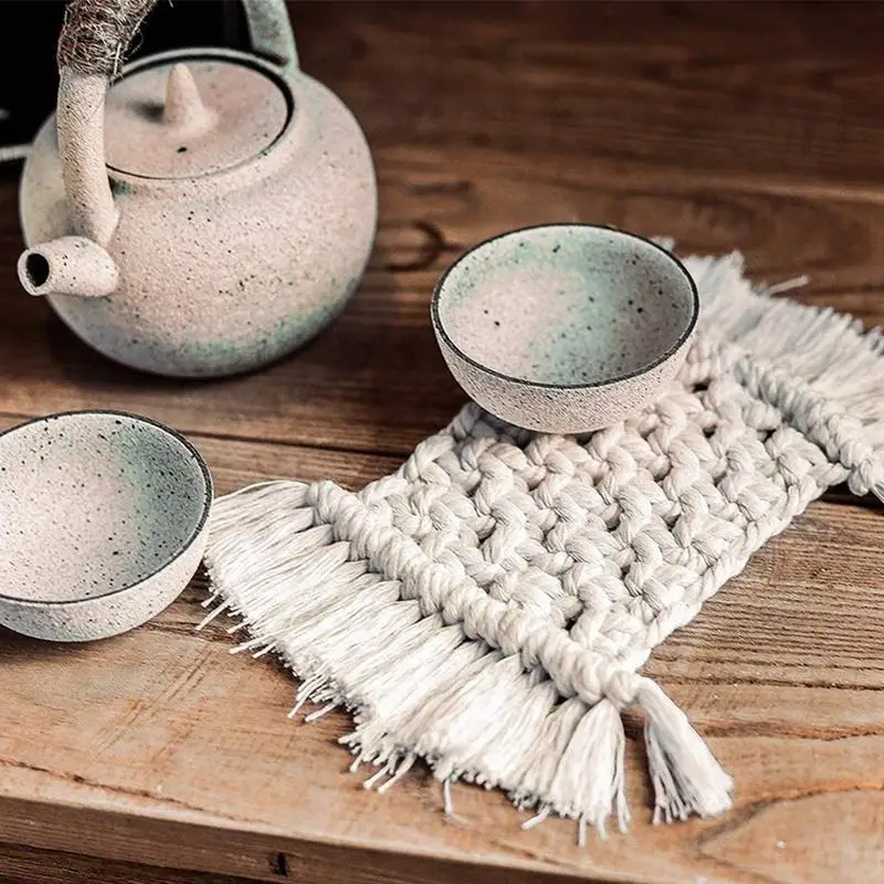 LOYLOV Hand Woven Coasters Bohemian Ins Placemats Home Supplies Homestay Coffee Mats Woven Coasters
LOYLOV Hand Woven Coasters Bohemian Ins Placemats Home Supplies Homestay Coffee Mats Woven Coasters