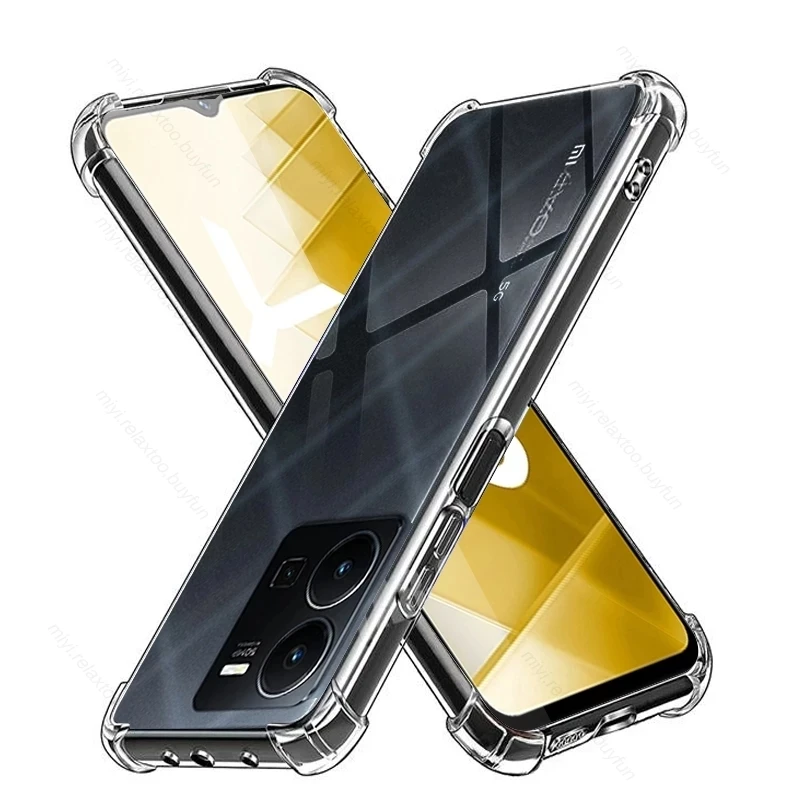 Shockproof Phone Case For VIVO IQOO 11 10 Pro 9T Neo 7 6 Y02 S16 V25 5G V25E Y16 Y02S Y35 Y22S Y22 Transparent TPU Silicone Case
Shockproof Phone Case For VIVO IQOO 11 10 Pro 9T Neo 7 6 Y02 S16 V25 5G V25E Y16 Y02S Y35 Y22S Y22 Transparent TPU Silicone Case
