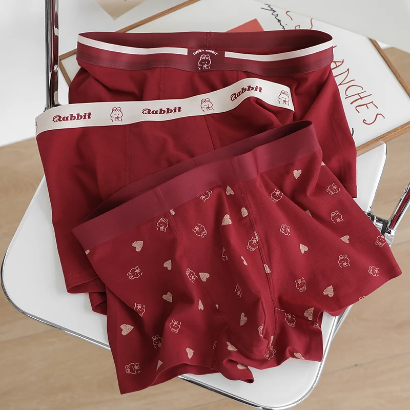 3 Pieces Men's Panties Printing Trend Red Mens Boxer Shorts Men Underwear Boxer Cotton Soft Mid Waist Underpants Breathable New
3 Pieces Men's Panties Printing Trend Red Mens Boxer Shorts Men Underwear Boxer Cotton Soft Mid Waist Underpants Breathable New