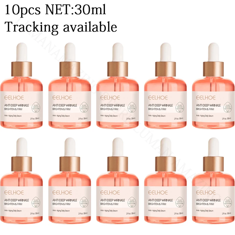 

10PCS EELHOE Deep Anti Wrinkle Serum Rose Oil VC Anti-Aging Essence Improve Fine Lines Lifting Shrink Pores Moisturize Face