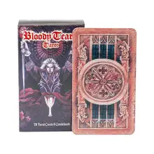 Bloody Tears Tarot 78PCS Tarot Cards for Beginners Leisure Party Table Game Fun Board Game Playing Cards English Oracle Cards