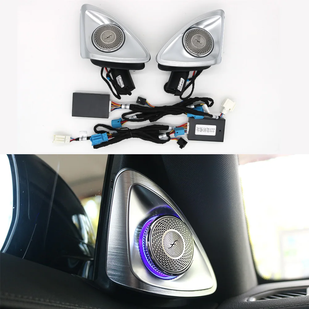 Car LED 64 Color 3D 4D Rotating Tweeter Speaker For Mercedes Benz Maybach S-Klass W223 S500L Horn Ambient light Retrofit kit
Car LED 64 Color 3D 4D Rotating Tweeter Speaker For Mercedes Benz Maybach S-Klass W223 S500L Horn Ambient light Retrofit kit