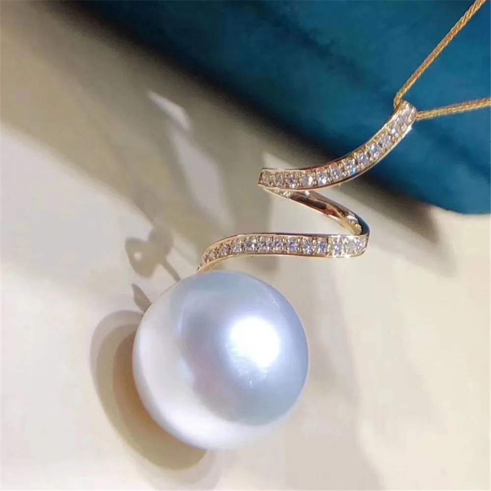 DIY Pearl Accessories S925 Sterling Silver Pendant Empty Holder Gold Plated Fashion Necklace Pendant with 9-11mm Beads
DIY Pearl Accessories S925 Sterling Silver Pendant Empty Holder Gold Plated Fashion Necklace Pendant with 9-11mm Beads