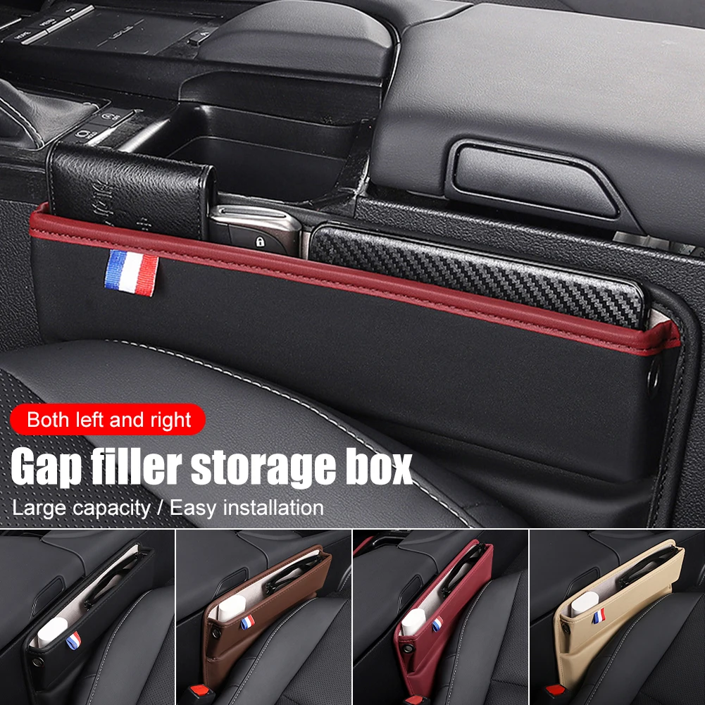 Universal Car Seat Gap Fillter Storage Box PU Leather Left&Right Seat Slit Filler Center Console Organizer Interior Accessories
Universal Car Seat Gap Fillter Storage Box PU Leather Left&Right Seat Slit Filler Center Console Organizer Interior Accessories