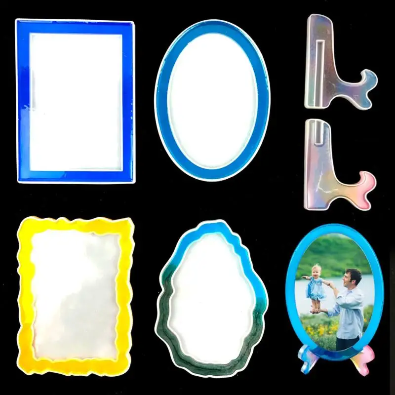 Photo Frame With Holder Resin Mold Picture Stand Silicone Mold DIY Epoxy Resin Jewelry Making Handmade Crafts
Photo Frame With Holder Resin Mold Picture Stand Silicone Mold DIY Epoxy Resin Jewelry Making Handmade Crafts