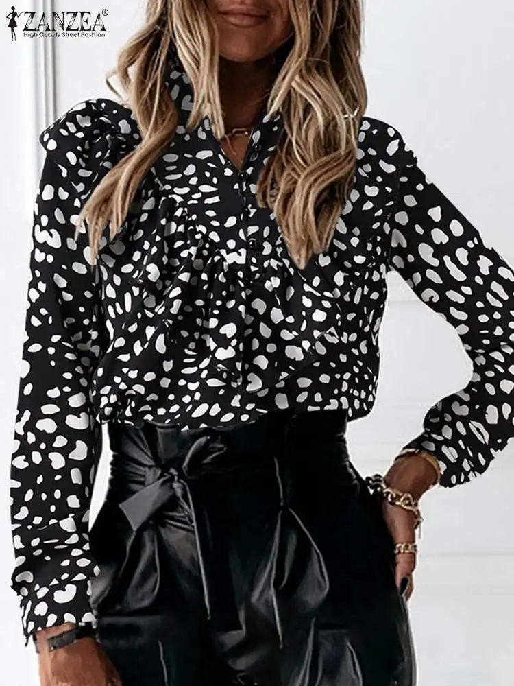 Women Casual Long Sleeve Flouncing Shirt ZANZEA Elegant Leopard Printed Blouse 2022 Fashion Party Beach Chemise Female Tunic Top
Women Casual Long Sleeve Flouncing Shirt ZANZEA Elegant Leopard Printed Blouse 2022 Fashion Party Beach Chemise Female Tunic Top
