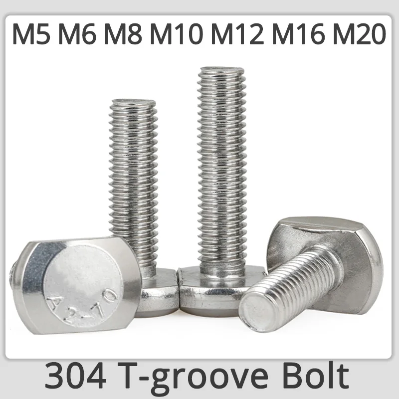 M5 M6 M8 M10 M12 M16 M20 304 Stainless Steel T Type Screw T-groove T-shaped Punch Milling Machine Threaded Rod Clamping Cap Bolt
M5 M6 M8 M10 M12 M16 M20 304 Stainless Steel T Type Screw T-groove T-shaped Punch Milling Machine Threaded Rod Clamping Cap Bolt