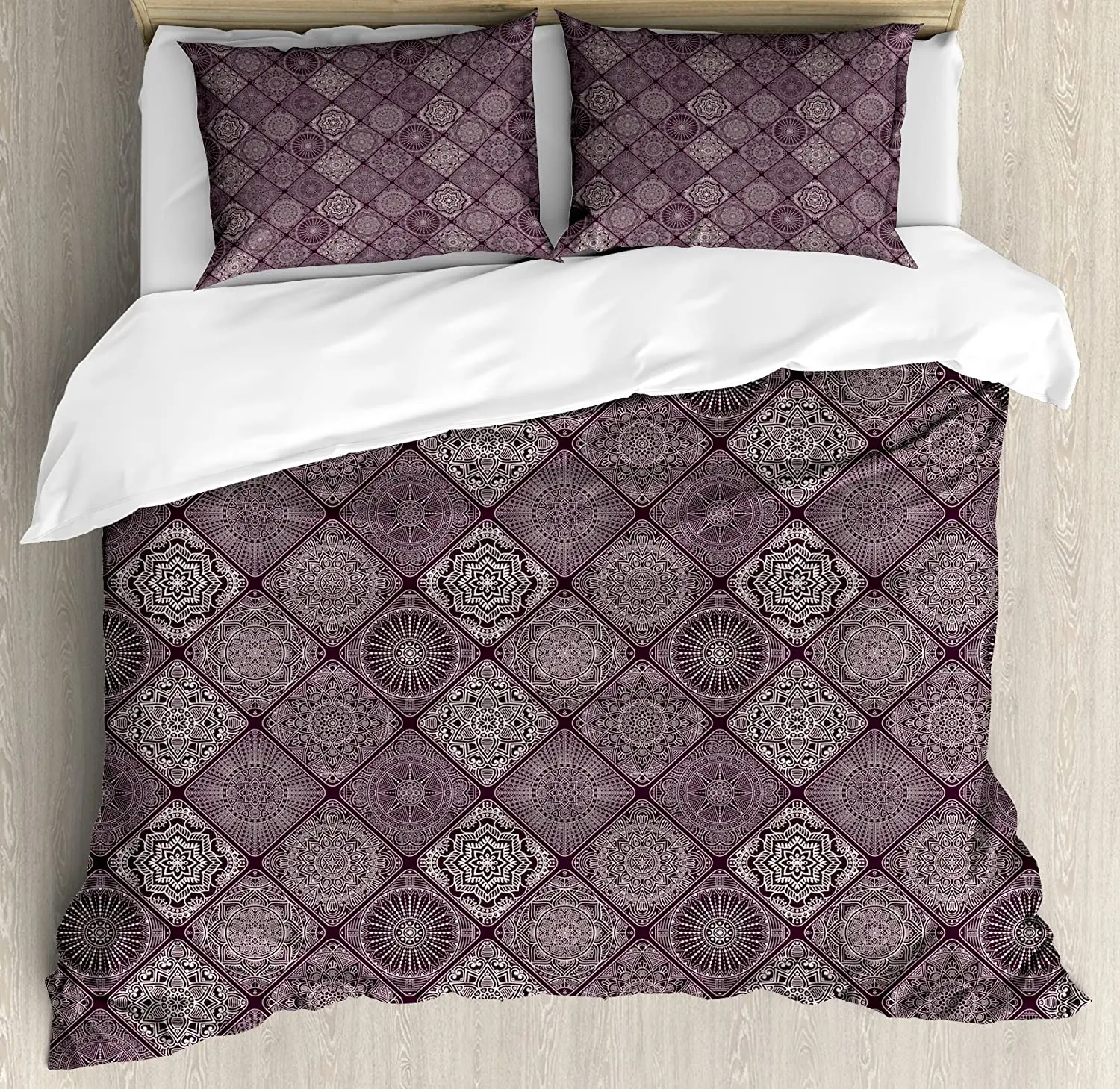 Mandala Bedding Set For Bedroom Bed Home Old Fashioned Ethnic Design with Square Frames an Duvet Cover Quilt Cover Pillowcase
Mandala Bedding Set For Bedroom Bed Home Old Fashioned Ethnic Design with Square Frames an Duvet Cover Quilt Cover Pillowcase