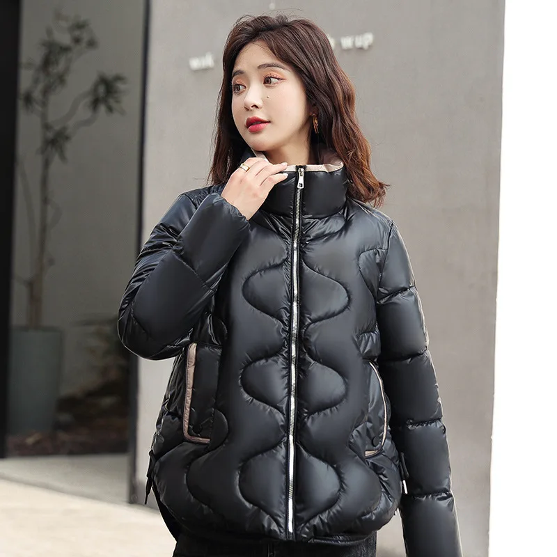 Winter Women Solid Color Down Jacket Korean Version Loose Cotton Coat Short Bread Jacket Plus Velvet Warm Jacket Lady Clothing
Winter Women Solid Color Down Jacket Korean Version Loose Cotton Coat Short Bread Jacket Plus Velvet Warm Jacket Lady Clothing
