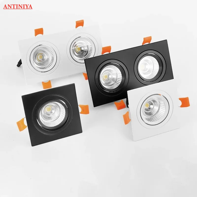 Dimmable Square Recessed LED Downlights Epistar Chip 9W12W15W/18W24W30W COB Ceiling Lamp Spot Lights Indoor Lighting AC90~260V
Dimmable Square Recessed LED Downlights Epistar Chip 9W12W15W/18W24W30W COB Ceiling Lamp Spot Lights Indoor Lighting AC90~260V