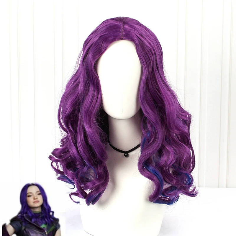 Mal Wig Cosplay Costume Descendants 3 Heat Resistant Synthetic Hair Women Fashion Curly Wigs Carnival Party Wigs wig cap
Mal Wig Cosplay Costume Descendants 3 Heat Resistant Synthetic Hair Women Fashion Curly Wigs Carnival Party Wigs wig cap
