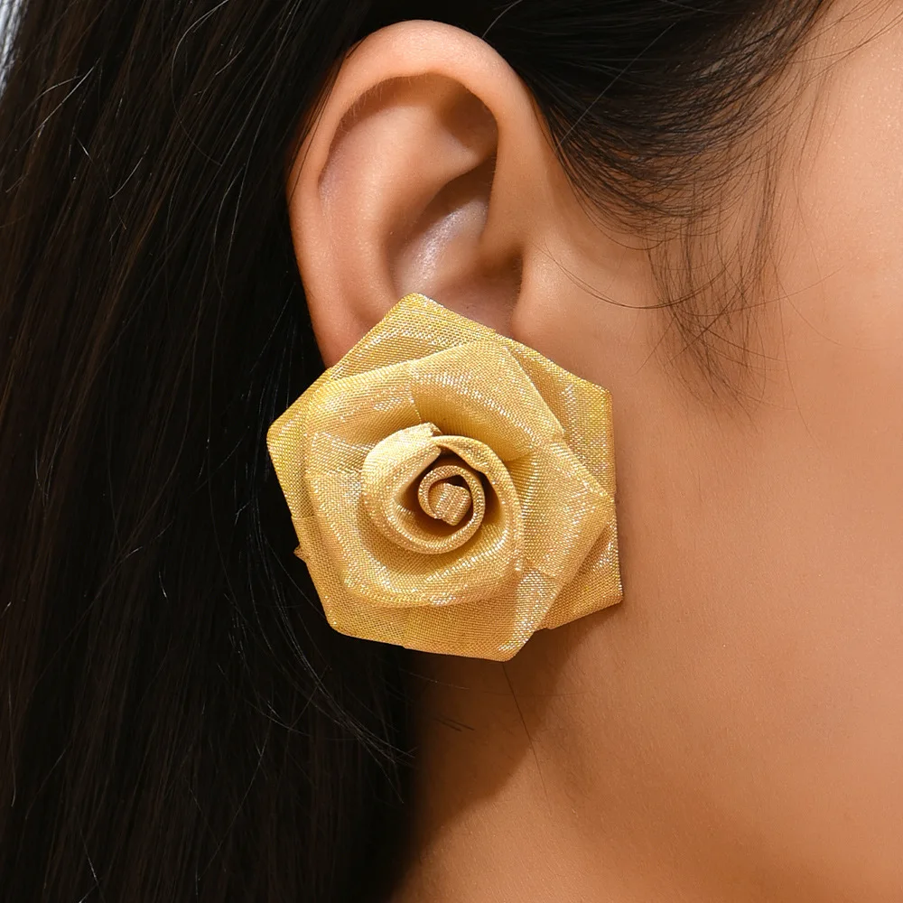 European And American Exaggerated Heavy Industry Women Hand Woven Rose Atmosphere Earrings Popular Jewelry Earrings
European And American Exaggerated Heavy Industry Women Hand Woven Rose Atmosphere Earrings Popular Jewelry Earrings