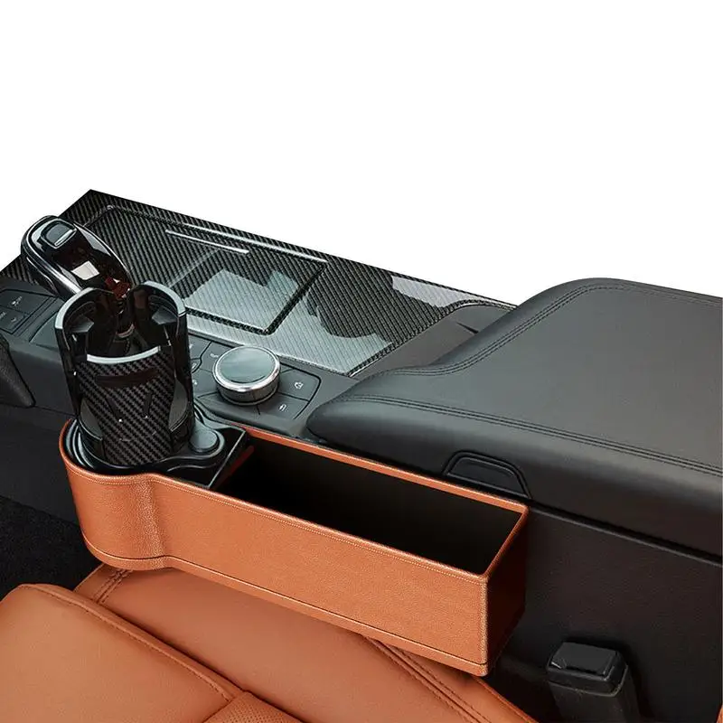 

Автомобильный органайзер для наполнения зазора на переднее сиденье, автомобильный контейнер для хранения зазора, автомобильная магнитная консоль с двойным держателем для чашки, прочный автомобильный карман