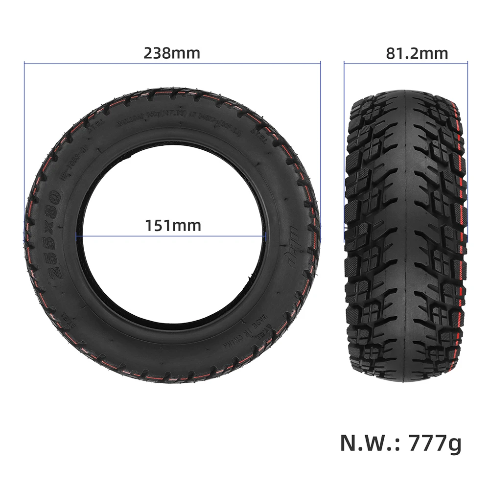 10inch 255x80 Off-road Tyre Tubeless Tire For Kaabo Mantis W Arrior Rubber Tires Replacement Electric Scooter Accessories
10inch 255x80 Off-road Tyre Tubeless Tire For Kaabo Mantis W Arrior Rubber Tires Replacement Electric Scooter Accessories