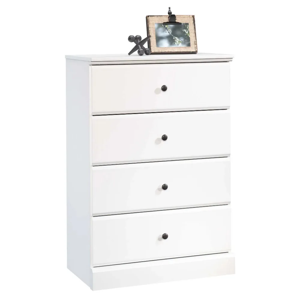 Sauder Parklane Transitional 4-Drawer Chest, Soft White Finish 
Sauder Parklane Transitional 4-Drawer Chest, Soft White Finish