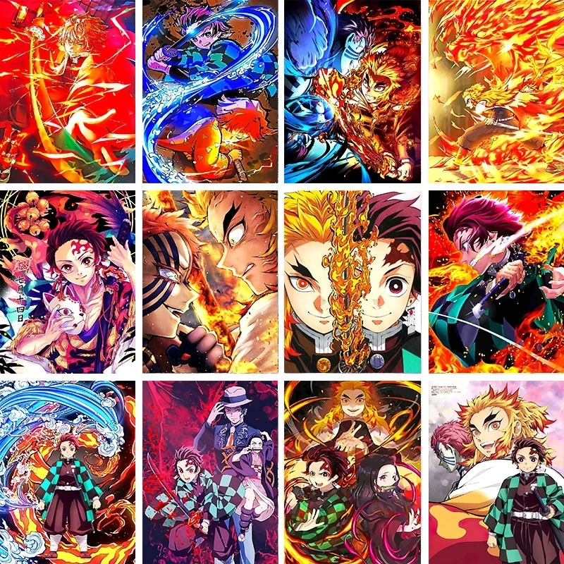 Canvas Prints Anime Paintings Wall Art Demon Slayer Poster Modular Tanjiro Kimetsu Pictures For Living Room Modern Home Decor
Canvas Prints Anime Paintings Wall Art Demon Slayer Poster Modular Tanjiro Kimetsu Pictures For Living Room Modern Home Decor