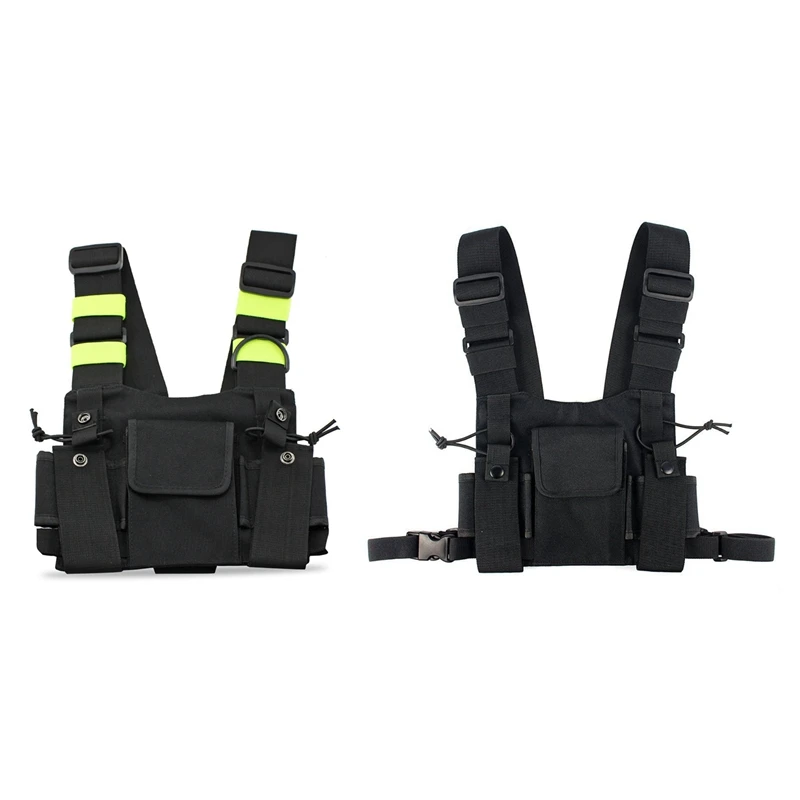 NEW-2X Radios Pocket Radio Chest Harness Chest Front Pack Pouch Holster Vest Rig Carry Case For 2 Way Radio Walkie Talkie For Ba
NEW-2X Radios Pocket Radio Chest Harness Chest Front Pack Pouch Holster Vest Rig Carry Case For 2 Way Radio Walkie Talkie For Ba
