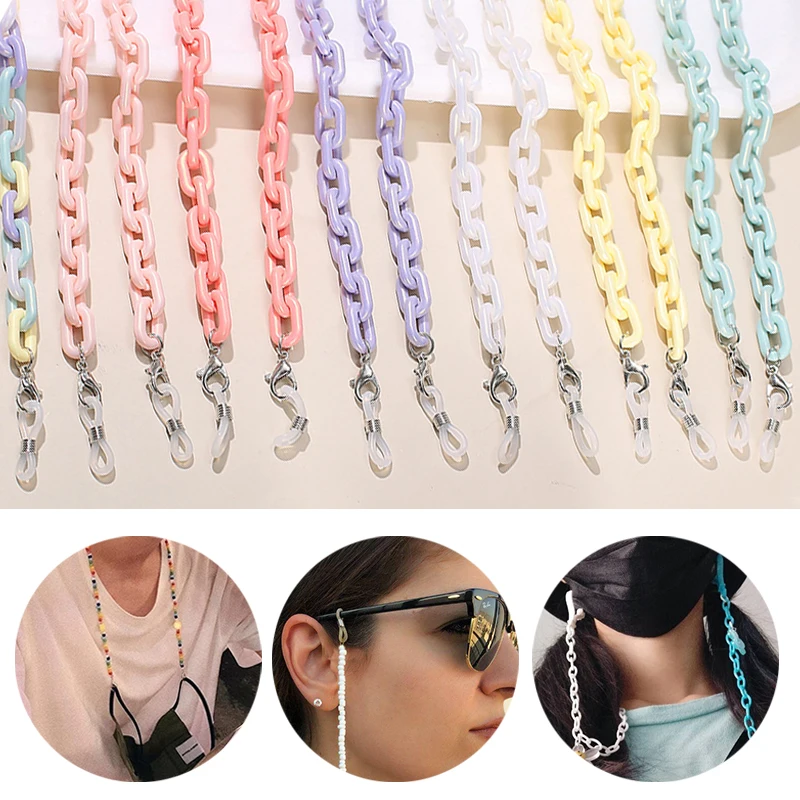 1pcs New Acrylic Candy Color Sunglasses Chains Glasses Chain Straps Necklace Chunky Lanyards Neck Eyeglasses Holder Cord
1pcs New Acrylic Candy Color Sunglasses Chains Glasses Chain Straps Necklace Chunky Lanyards Neck Eyeglasses Holder Cord
