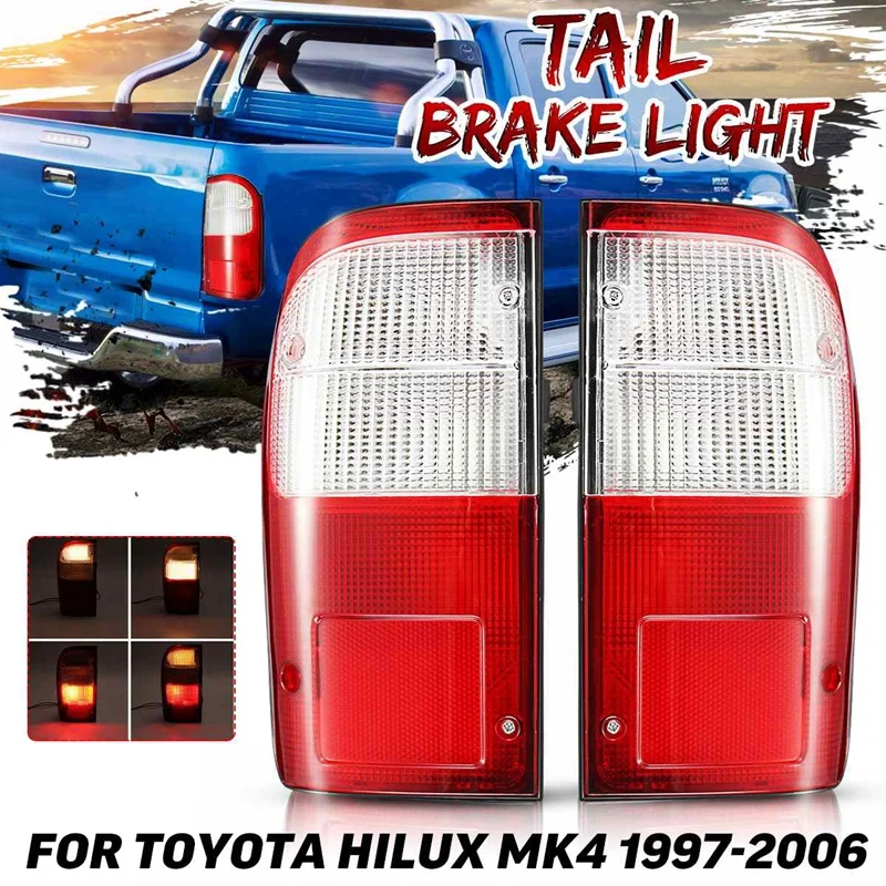 Задсветильник фонарь для Toyota Hilux 4 Mk4 D4D 1997-2006, задний фонарь, стоп-сигнал с жгутом проводов DRL
Задсветильник фонарь для Toyota Hilux 4 Mk4 D4D 1997-2006, задний фонарь, стоп-сигнал с жгутом проводов DRL