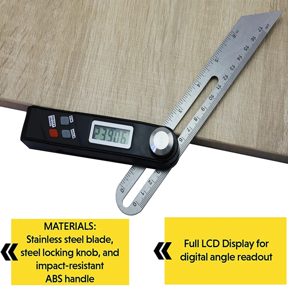 Digital Angle Ruler Stainless Steel T Bevel Folding Gauge Measuring Tool 1 Pc Digital Protractor Electronic Level
Digital Angle Ruler Stainless Steel T Bevel Folding Gauge Measuring Tool 1 Pc Digital Protractor Electronic Level