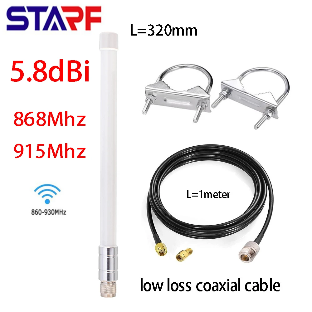 1PC Helium Miner 32cm Male Antenna 860-930MHz 5.8dbi LoRa Omni-Directional HNT Hotspot With Low Loss Coaxial Cable
1PC Helium Miner 32cm Male Antenna 860-930MHz 5.8dbi LoRa Omni-Directional HNT Hotspot With Low Loss Coaxial Cable
